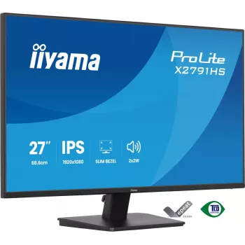 Arvutimonitor IIYAMA ProLite X2791HS-B1 27 tolli IPS Full HD 1920x1080 LED Matt, sisseehitatud kõlarid, VESA kinnitus, Must