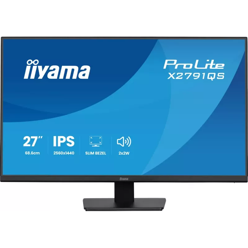iiyama ProLite X2791QS-B1 arvutimonitor 68,6 cm (27 tolli) 2560 x 1440 pikslit Quad HD LED Must