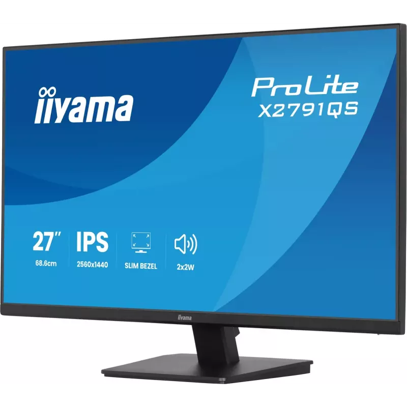 iiyama ProLite X2791QS-B1 arvutimonitor 68,6 cm (27 tolli) 2560 x 1440 pikslit Quad HD LED Must