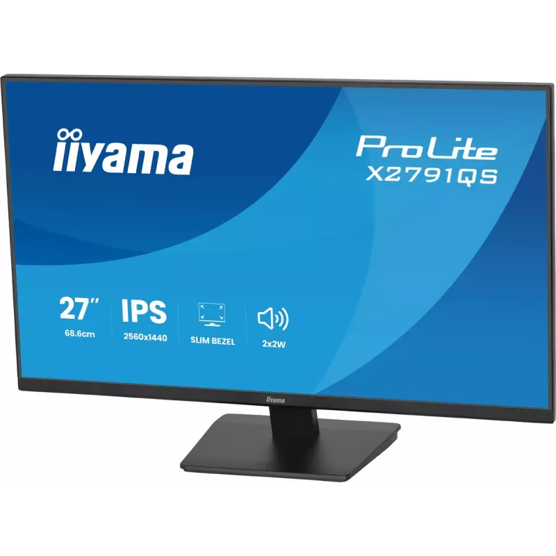 iiyama ProLite X2791QS-B1 arvutimonitor 68,6 cm (27 tolli) 2560 x 1440 pikslit Quad HD LED Must