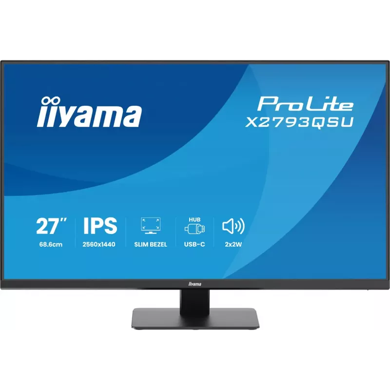 27-tolline IIYAMA ProLite X2793QSU-B1 Quad HD 2560x1440 IPS LED monitor, 1 ms, USB jaotur, kõlarid, VESA