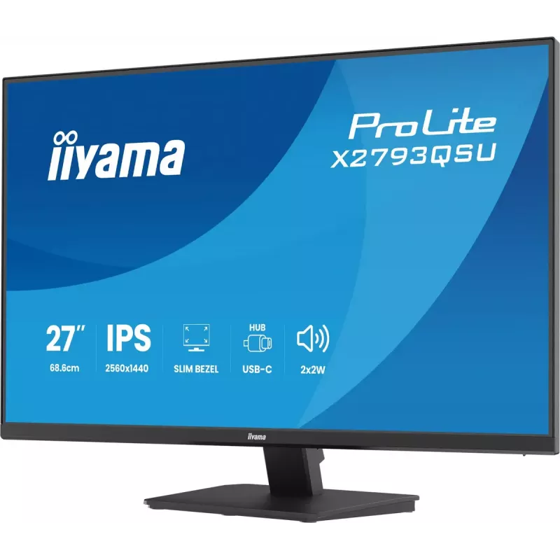 27-tolline IIYAMA ProLite X2793QSU-B1 Quad HD 2560x1440 IPS LED monitor, 1 ms, USB jaotur, kõlarid, VESA