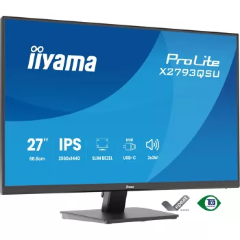27-tolline IIYAMA ProLite X2793QSU-B1 Quad HD 2560x1440 IPS LED monitor, 1 ms, USB jaotur, kõlarid, VESA