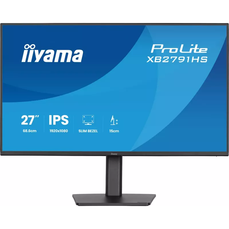 iiyama ProLite XB2791HS-B1 arvutimonitor 68,6 cm (27 tolli) 1920 x 1080 pikslit Full HD LED Must