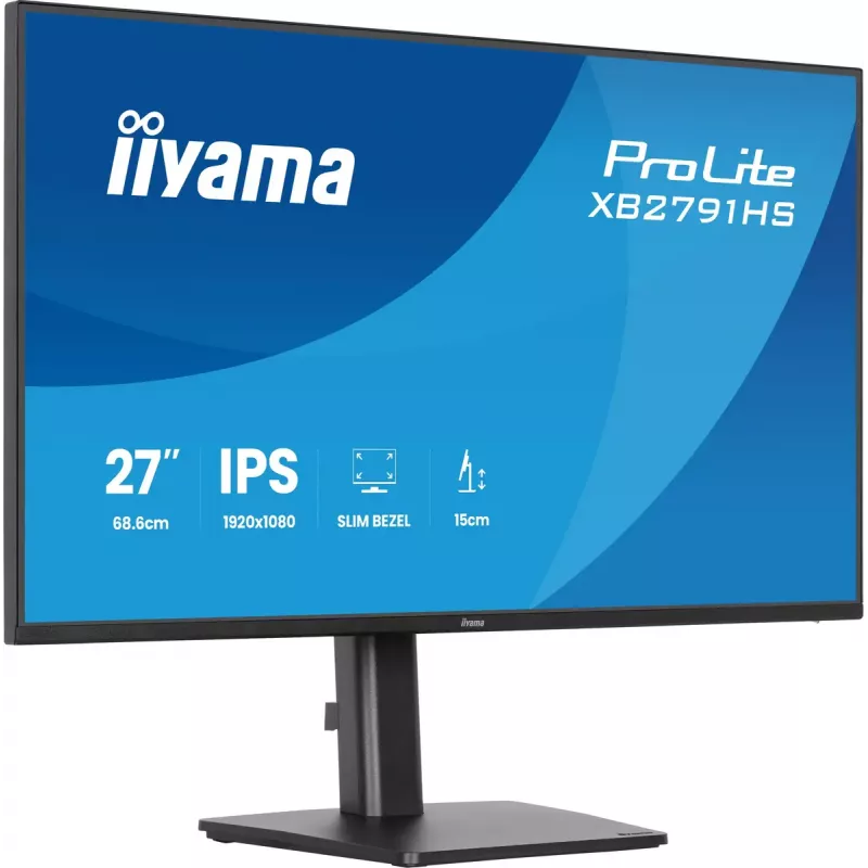iiyama ProLite XB2791HS-B1 arvutimonitor 68,6 cm (27 tolli) 1920 x 1080 pikslit Full HD LED Must