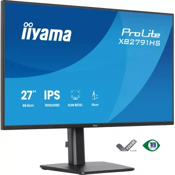 iiyama ProLite XB2791HS-B1 arvutimonitor 68,6 cm (27 tolli) 1920 x 1080 pikslit Full HD LED Must
