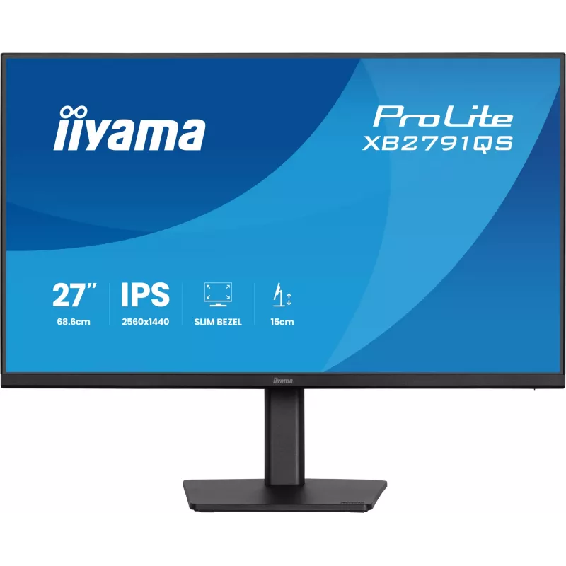 iiyama ProLite XB2791QS-B1 arvutimonitor 68,6 cm (27 tolli) 2560 x 1440 pikslit Quad HD LED Must