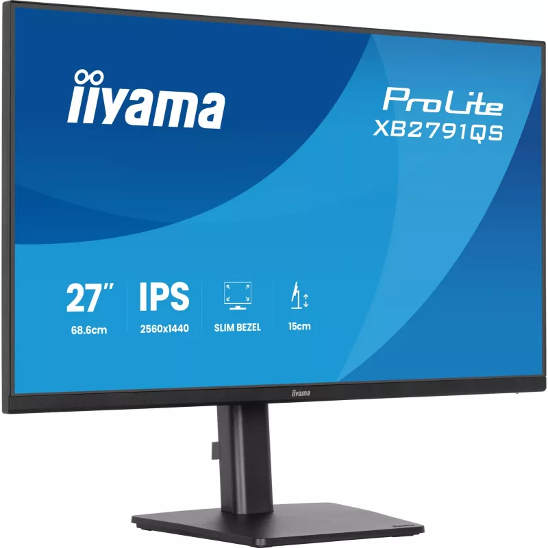 iiyama ProLite XB2791QS-B1 arvutimonitor 68,6 cm (27 tolli) 2560 x 1440 pikslit Quad HD LED Must