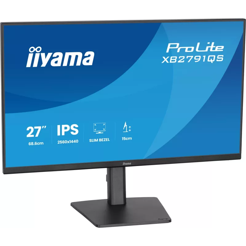iiyama ProLite XB2791QS-B1 arvutimonitor 68,6 cm (27 tolli) 2560 x 1440 pikslit Quad HD LED Must
