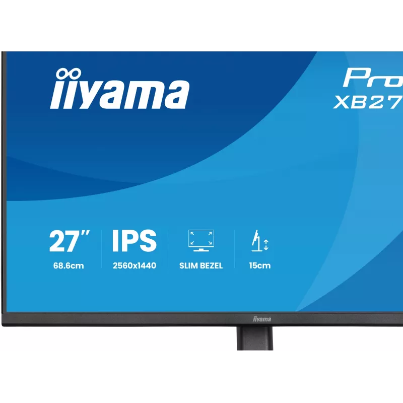 iiyama ProLite XB2791QS-B1 arvutimonitor 68,6 cm (27 tolli) 2560 x 1440 pikslit Quad HD LED Must