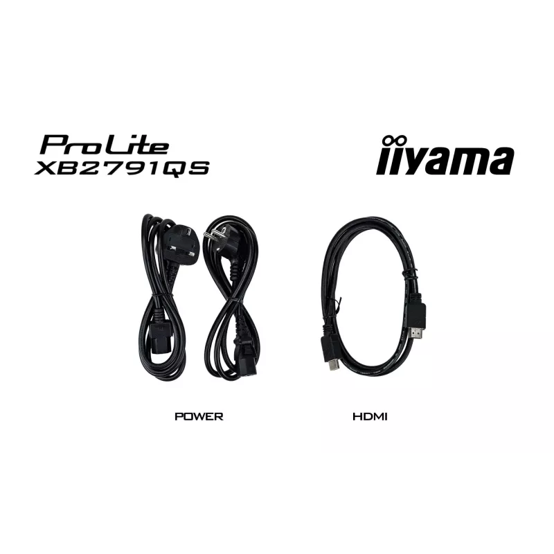 iiyama ProLite XB2791QS-B1 arvutimonitor 68,6 cm (27 tolli) 2560 x 1440 pikslit Quad HD LED Must