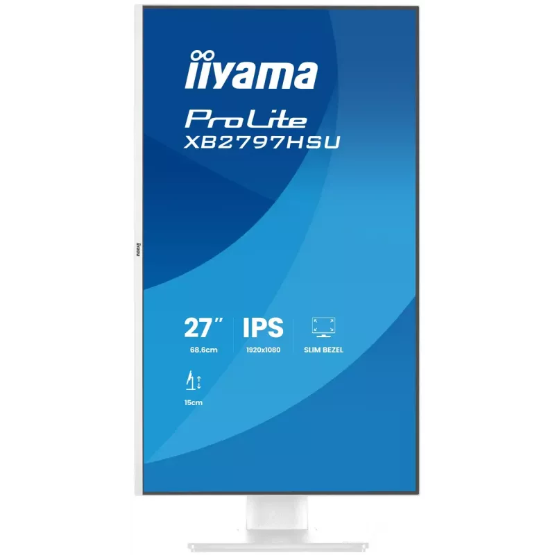 iiyama ProLite XB2797HSU-W1 arvutikuvar 68,6 cm (27 tolli) 1920 x 1080 pikslit Full HD LED valge