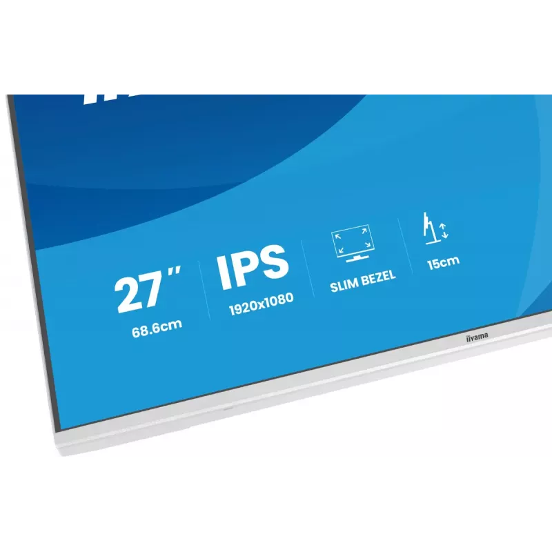 iiyama ProLite XB2797HSU-W1 arvutikuvar 68,6 cm (27 tolli) 1920 x 1080 pikslit Full HD LED valge