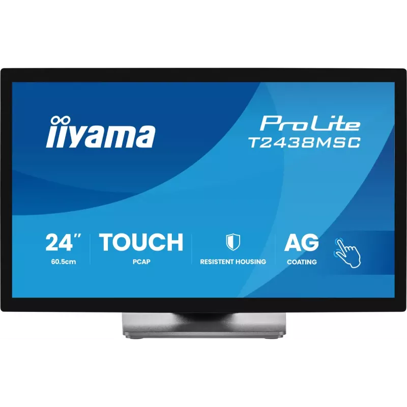 iiyama ProLite T2438MSC-B2 arvutimonitor 60,5 cm (23,8 tolli) 1920 x 1080 pikslit Full HD LED puuteekraan must