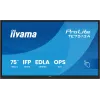 Interaktiivne lameekraan IIYAMA TE7513A-B2AG 75 tolli 4K UHD puuteekraan, 500 cd/m², Wi‑Fi, Android, 24/7