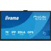 Interaktiivne lameekraan IIYAMA TE7513A-B2AG 75 tolli 4K UHD puuteekraan, 500 cd/m², Wi‑Fi, Android, 24/7