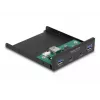 DeLOCK 3,5-tolline USB esipaneel 2 x USB USB-C 2 x USB Type-A Must