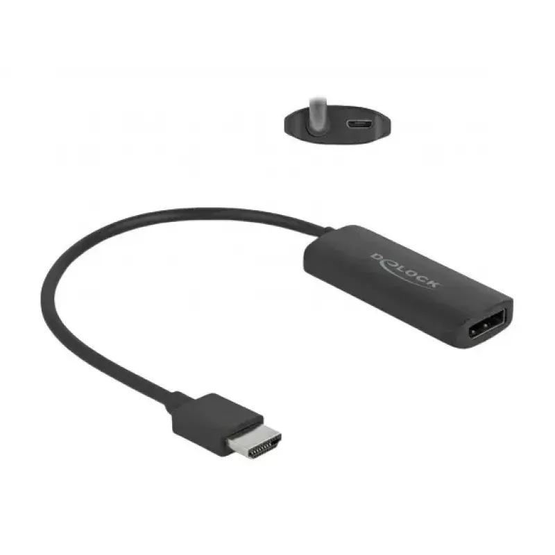 DeLOCK adapter HDMI-A isane DisplayPort emasele 8K 0,18 m