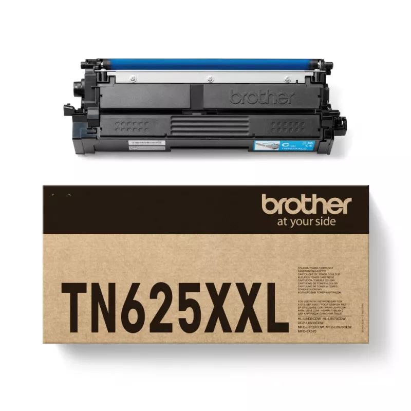 Toonerikassett Brother TN-625XXLC tsüaan originaal, 6500 lehekülge, 1 tk