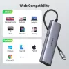 USB-C Hub UGREEN 90568 2 USB 3.0 HDMI RJ45 SD TF PD port