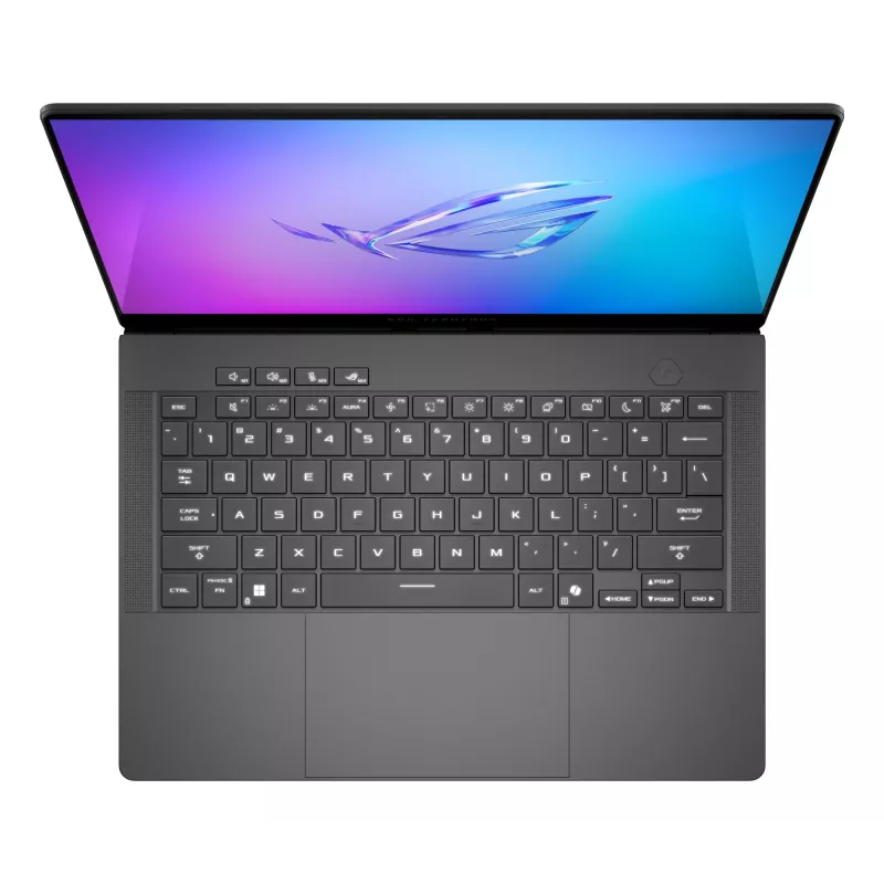ASUS ROG Zephyrus G14 GA403WR-QS152W AMD Ryzen AI 9 HX 370 sülearvuti 35,6 cm (14 tolli) WQXGA+ 64 GB LPDDR5x-SDRAM 2 TB SSD NVIDIA GeForce RTX 5070 Ti Wi-Fi 7 (802.11be) Windows 11 Home saksa must, hall