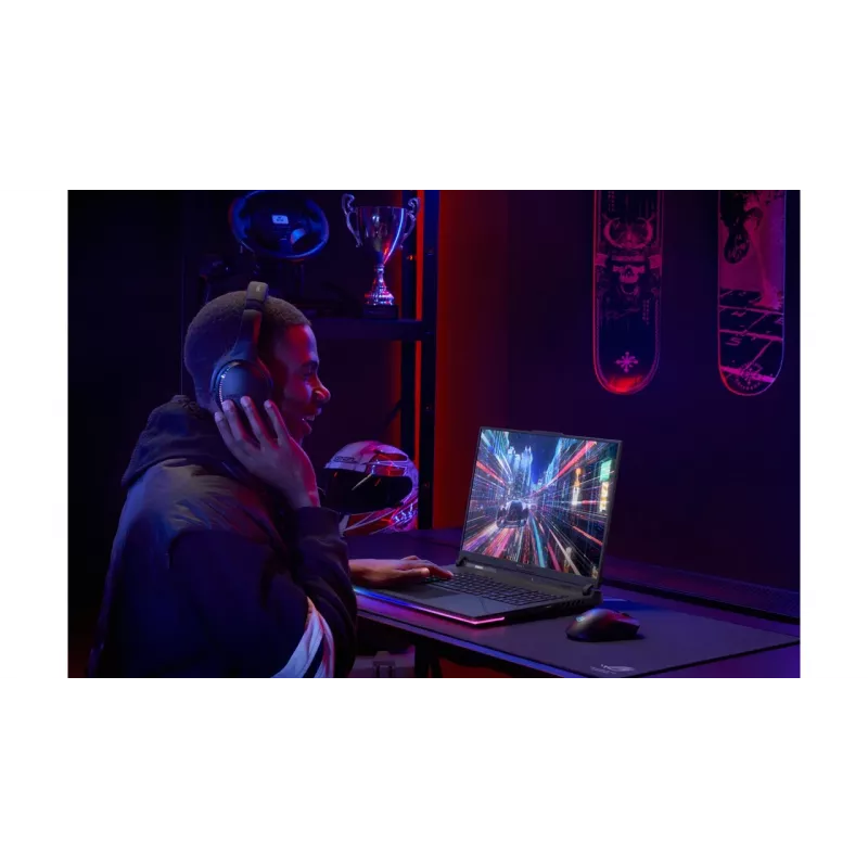 ASUS ROG Strix G16 G614PR-RV081W AMD Ryzen™ 9 8940HX sülearvuti 40,6 cm (16 tolli) WUXGA 32 GB DDR5-SDRAM 1 TB SSD NVIDIA GeForce RTX 5070 Ti Wi-Fi 6E (802.11ax) Windows 11 Home saksa must, hall