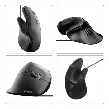 Equip 245119 hiir Universaalne Paremakäeline USB Type-A + USB USB-C Optiline 7200 DPI