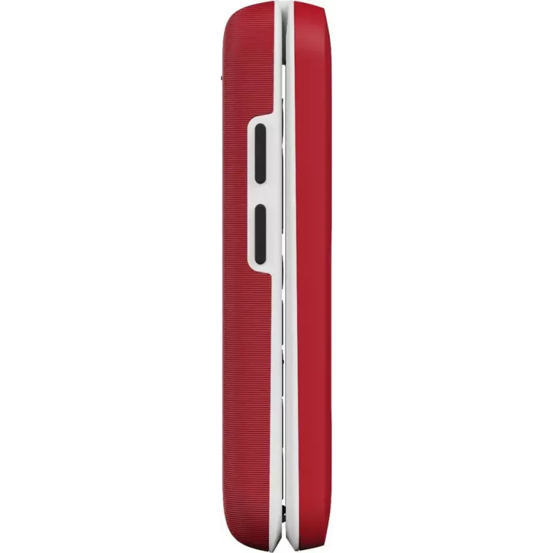 Feature phone Doro Leva E30 clamshell, 2.8 inch (7.11 cm) 320x240, Single SIM, 0.3 MP camera, 1150 mAh, IP55, Red/Valge