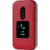 Feature phone Doro Leva E30 clamshell, 2.8 inch (7.11 cm) 320x240, Single SIM, 0.3 MP camera, 1150 mAh, IP55, Red/Valge