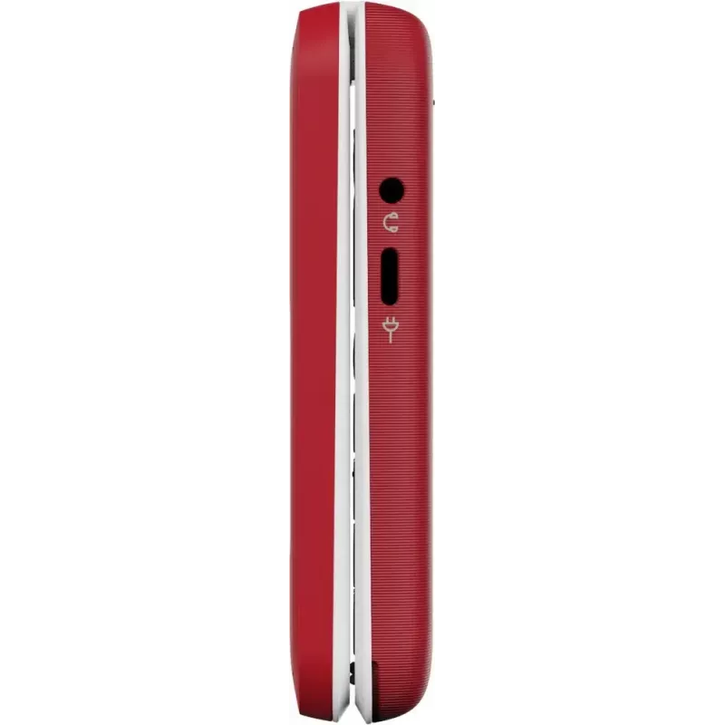 Feature phone Doro Leva E30 clamshell, 2.8 inch (7.11 cm) 320x240, Single SIM, 0.3 MP camera, 1150 mAh, IP55, Red/Valge