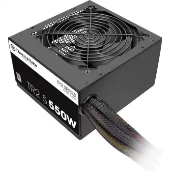 Toiteplokk THERMALTAKE TR2 S 550W, ATX, 20+4 pin, 80 PLUS, 120 mm ventilaator, must