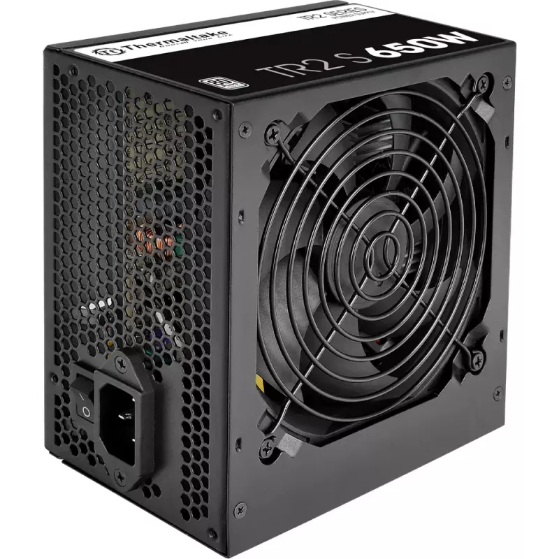 Toiteplokk Thermaltake TR2 S 650W — ATX, 20+4 pin, 80 PLUS, 120 mm ventilaator, must