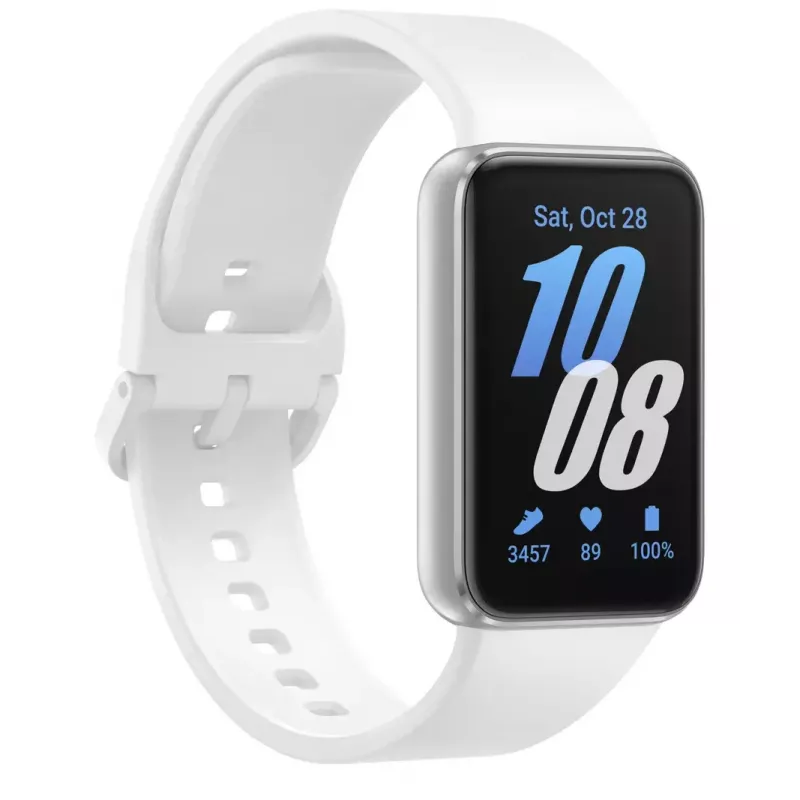 Samsung Galaxy Fit3 4,06 cm (1,6 tolli) AMOLED 40 mm Digitaalne 256 x 402 pikslit Puuteekraan Hõbedane
