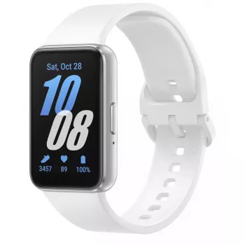 Samsung Galaxy Fit3 4,06 cm (1,6 tolli) AMOLED 40 mm Digitaalne 256 x 402 pikslit Puuteekraan Hõbedane