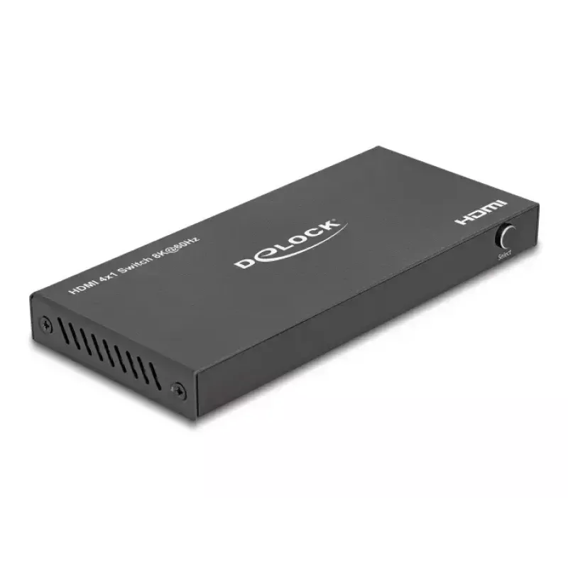 DeLOCK HDMI lüliti 4 x HDMI sisend 1 x HDMI väljundisse 8K 60 Hz must