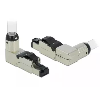 RJ45 pistiku välikooste Cat.6A metallist nurgeline DeLOCK 86289