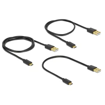 USB-kaabel DeLOCK 83680 USB 2.0 USB A Micro-USB B Must