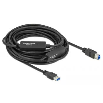 USB-kaabel DeLOCK 85380 USB 3.2 Gen 1 10 m USB A USB B Must