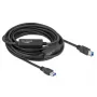 USB-kaabel DeLOCK 85380 USB 3.2 Gen 1 10 m USB A USB B Must