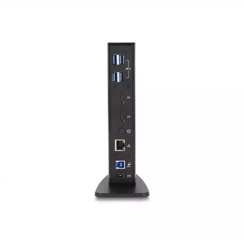 DeLOCK USB-dokkimisjaam kahe DisplayPordiga, 4K, USB 3.2, LAN, heli