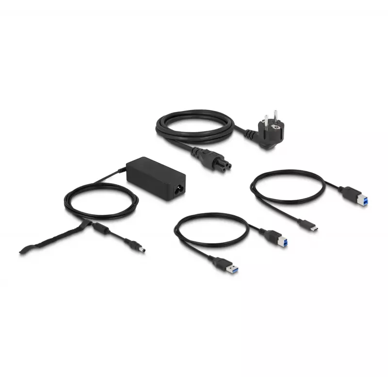 DeLOCK USB-dokkimisjaam kahe DisplayPordiga, 4K, USB 3.2, LAN, heli