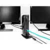 DeLOCK USB-dokkimisjaam kahe DisplayPordiga, 4K, USB 3.2, LAN, heli