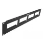 Patch Panel DeLOCK Easy 45 19 tolli 4 x 90,5 x 45,2 mm 2U must