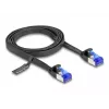 DeLOCK RJ45 lame patch-kaabel pistik-pistikule Cat.6A 1 m must