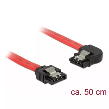 SATA-kaabel DeLOCK 83964 0,5 m Must Punane