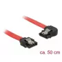 SATA-kaabel DeLOCK 83964 0,5 m Must Punane