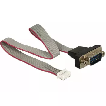 Jadakaabel DeLOCK 89632 Must Hall Punane 0,3 m DB-9