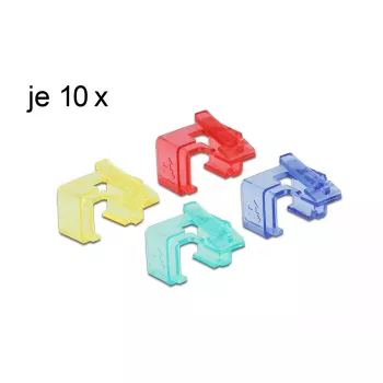 Kaabliklamber DeLOCK 86421 RJ45 mitmevärviline 40 tk