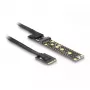DeLOCK Riser Card NVMe M.2 Key A+E isane Key M pesa küljes, 20 cm kaabel