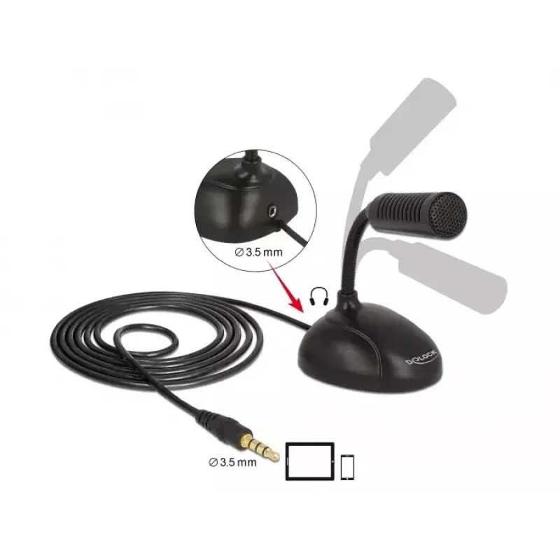 Mobiiltelefoni mikrofon DeLOCK 65872
